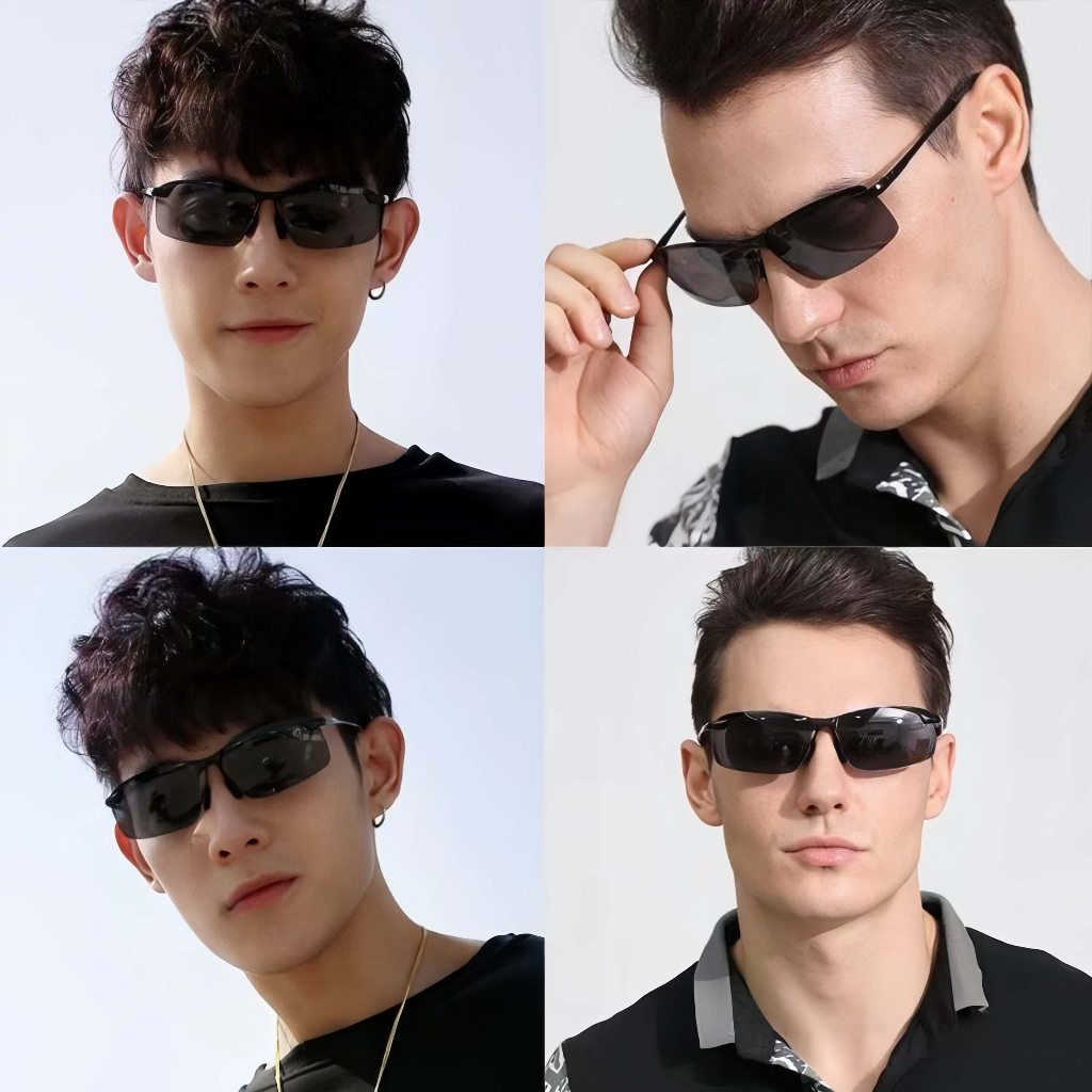 แว่นกันแดด สปอร์ต ผู้ชาย เลนส์โพลาไรซ์ UV400 ป้องกันรังสียูวี ป้องกันแสงสะท้อน รุ่นใหม่ดีไซน์ล้ำ แข็งแรงทนทาน ใส่ขับรถปลอดภัย ใส่ขับรถและเล่นกีฬา ราคา ถูกที่สุด ดีลบีเคเค แกลเลอรีภาพที่ 4