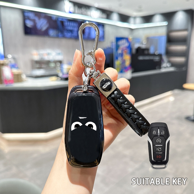 Soft Tpu กุญแจรถ Fob สําหรับ Ford Fusion Mondeo Mustang F-150 Explorer Edge 2015 2016 2017 2018 รถอุปกรณ์เสริม