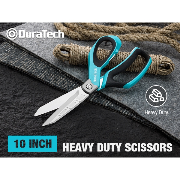 DuraTech เครื่องตัดลวดกรรไกรสําหรับงานหนัก 10 นิ้ว, ที่เปิดกล่อง, กรรไกรเครื่องมือ, ใบมีดสแตนเลส, เครื่องมือตัด