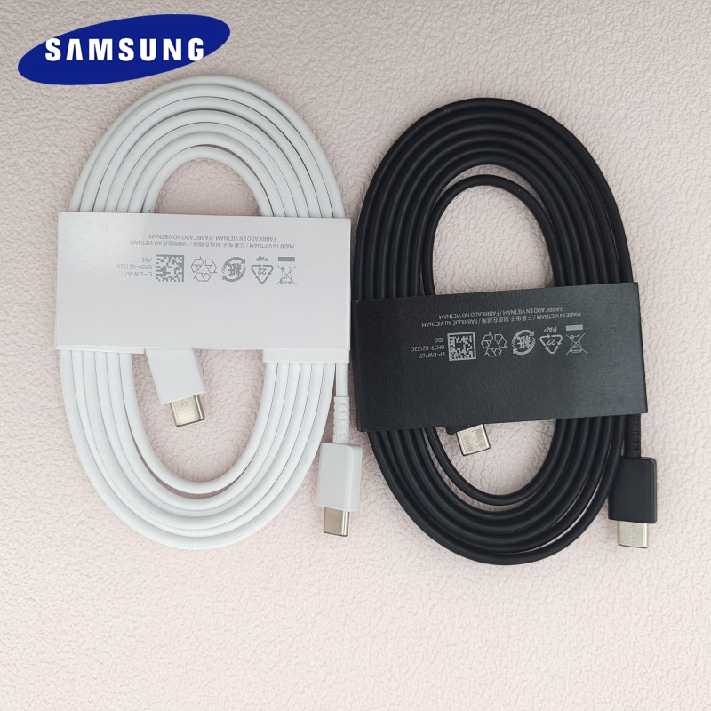 Samsung 25W 45W USB C To Type C สาย 1/1.8M สําหรับ Galaxy S25 Edge S24 S23 S22 Note20 Ultra Plus 65W