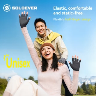 【TH Delivery 】SOLOEVER ถุงมือครึ่งนิ้ว ปั่นจักรยาน กันแดด กันลื่น สำหรับกิจกรรมกลางแจ้ง