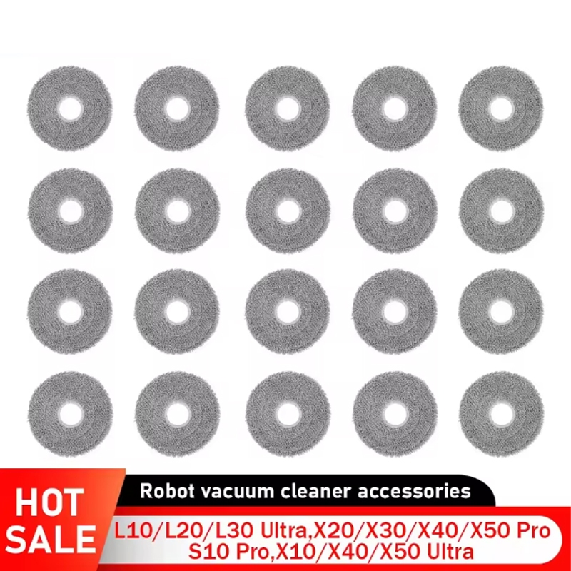 Mop Pad สําหรับ JONR P20 PRO สําหรับ Dreame L10 / L20 / L30 Ultra,X30 / X40 / X50 Pro / S10 Pro สําหรับ Xiaomi Mijia X10+ X20 + สําหรับ Roborock Qrevo Maxv