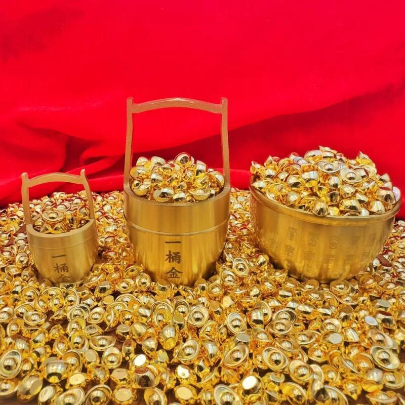 100 ชิ้นทองแท่งเลียนแบบทอง Yuanbao รวบรวม Yuanbao Prop ความมั่งคั่ง Fortune ปีใหม่สํานักงานห้องนั่งเ