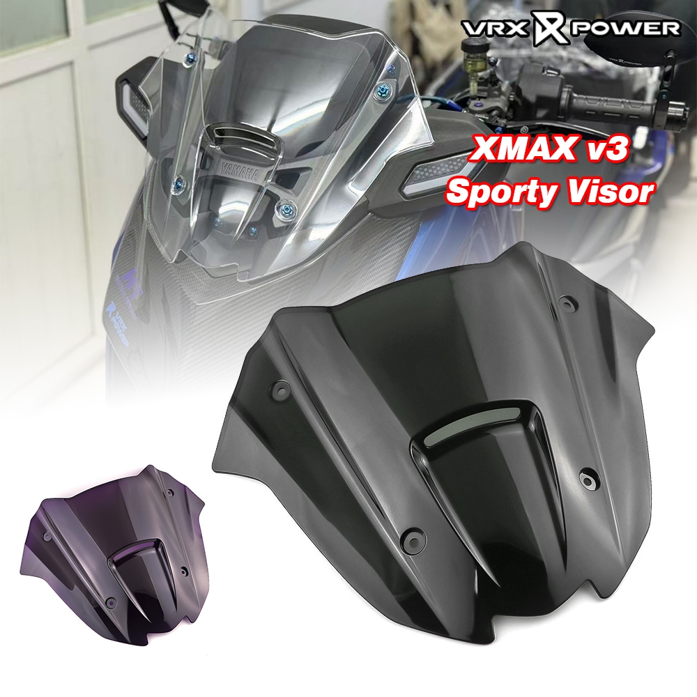 สําหรับYAMAHA XMAX300 V3 techmax 2025-2026 รถจักรยานยนต์กระจกหน้ารถ หน้าจอบังแดดแบบสปอร์ต