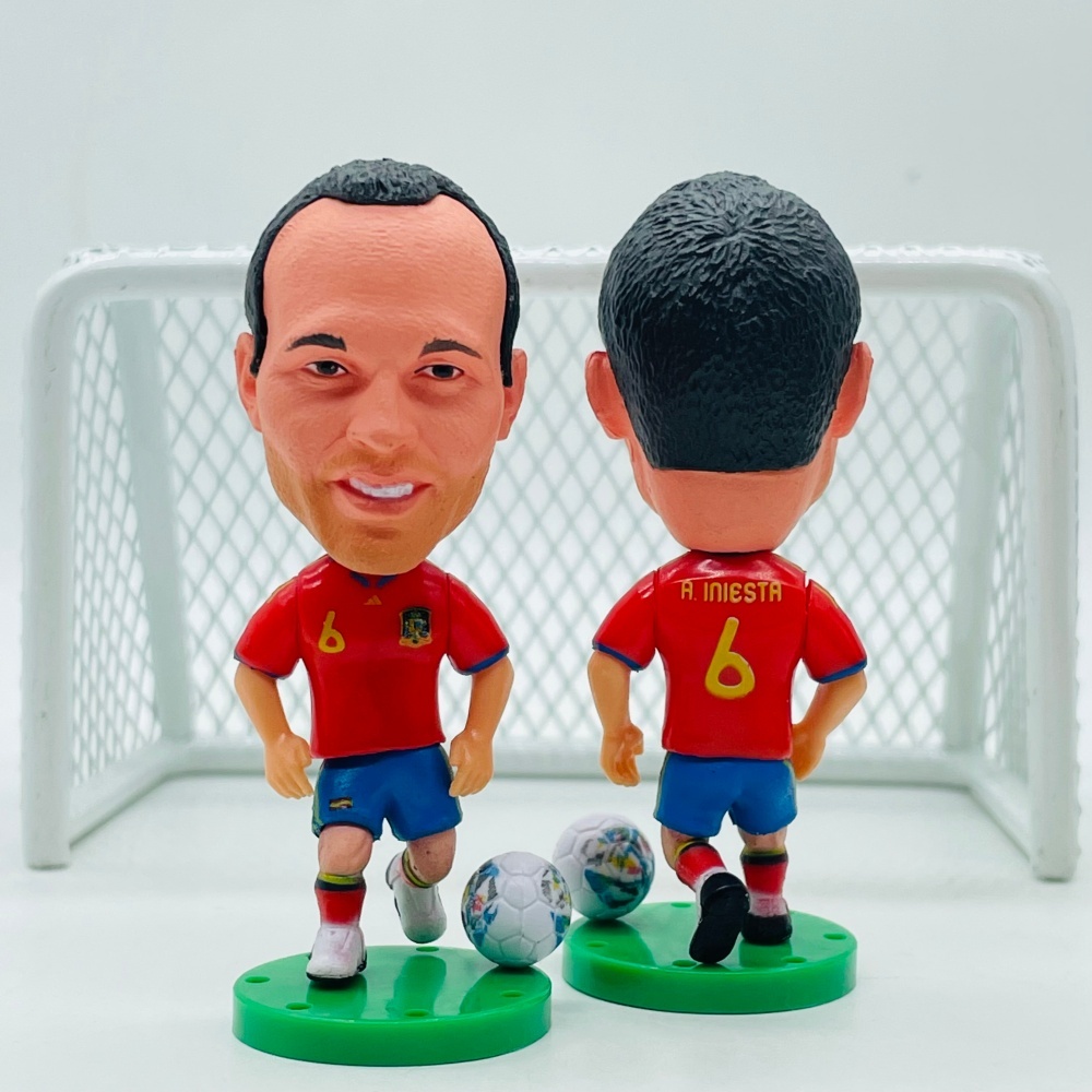 Soccerwe Soccer Player สเปน 6 ตุ๊กตา Iniesta 2010 Champion