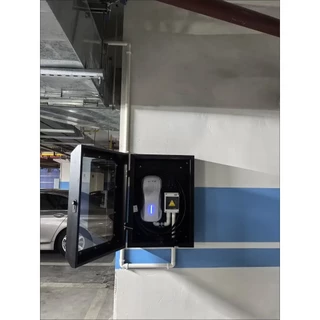 กล่องชาร์จรถยนต์ไฟฟ้าติดผนัง ตู้เก็บ Wall Charger EVและขาตั้ง ตู้เก็บเครื่องชาร์จรถยนต์