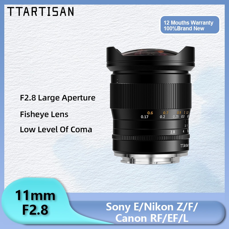 Ttartisan 11mm F2.8 Fisheye สําหรับ Leica M Leica Sigma L Canon RF EOS R Nikon Z Sony E