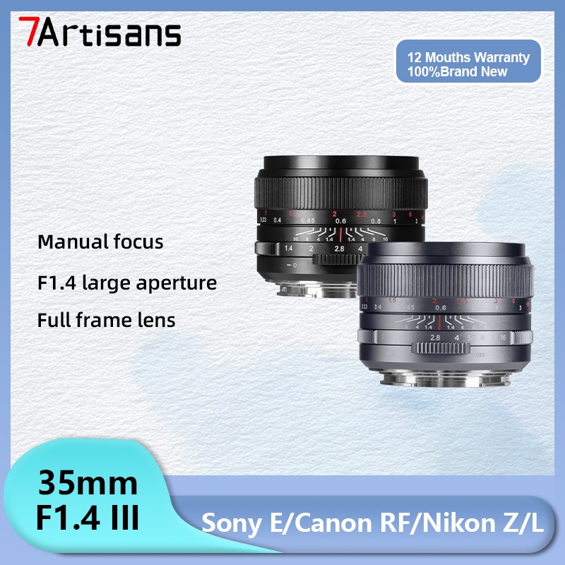 7artisans 35mm F1.4 III เลนส์ไพรม์โฟกัสแบบแมนนวลแบบเต็มเฟรมสําหรับ Z SL E RF