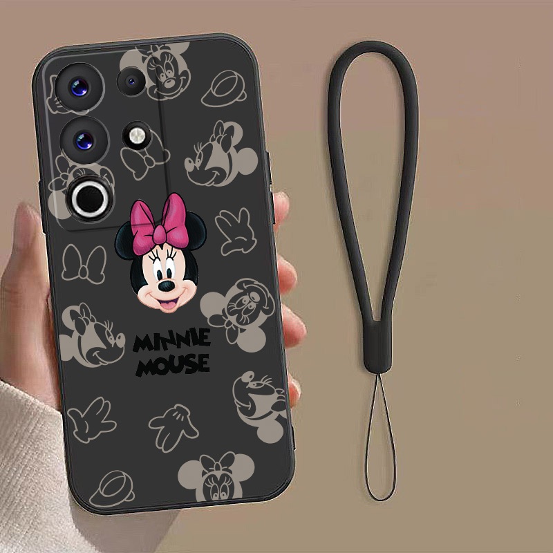 Itel S25 Ultra S25Ultra S686LN S685LN Casing Cartoon Minnie Mobile Case Cute Liquid Silicon Full Pro