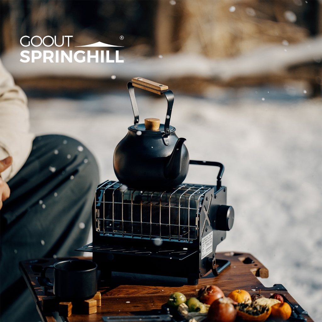 【Free Mini Frying Pan】Springhill 3-in-1 เครื่องย่างและปรุงอาหารพกพาสำหรับแคมปิงและบ้าน