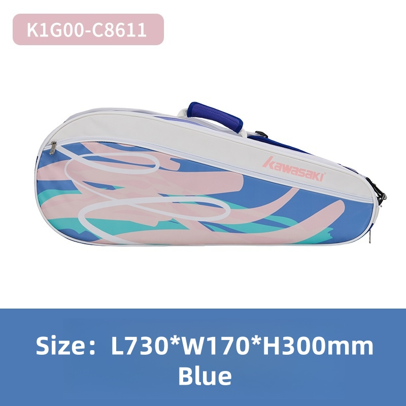 KAWASAKI กระเป๋ามือคาวาซากิ B8131&C8367&C8611 กระเป๋าถือแร็กเก็ตควร Racquet กระเป๋ากีฬากระเป๋ากีฬาแบบพกพา