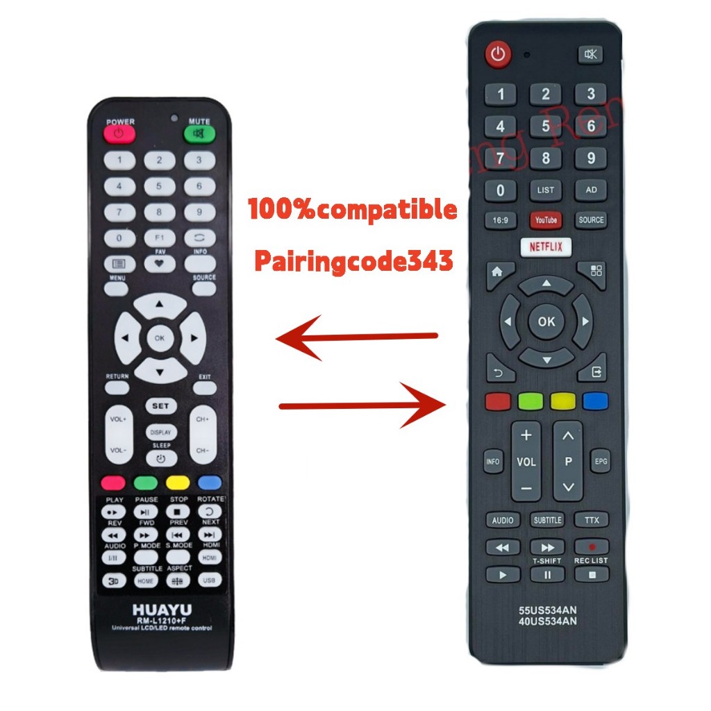 รีโมทคอนโทรลพร้อม  55us534an / 40us534an / 50us534an / 65un