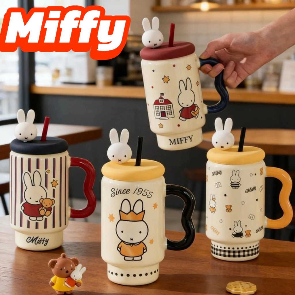 ส่งจากไทย🚚Miffy แก้วกาแฟ มัทฉะ ถ้วยมัทฉะ แก้วน้ำ แก้วการ์ตูน ตกแต่งคาเฟ่ ถ้วยเซรามิก ริเริ่มความคิด - รูปที่ 1