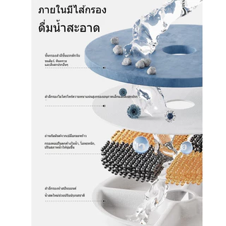 แมวตู้น้ําอัตโนมัติสัตว์เลี้ยงชามน้ําเซรามิกน้ําดื่มเครื่องมือที่มีประโยชน์หมุนเวียนน้ําไหลป้อนน้ํา