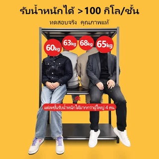 ชั้นวางของเหล็ก 3/4/5ชั้น ปรับความสูง แข็งแรง ทนทาน ประกอบง่าย
