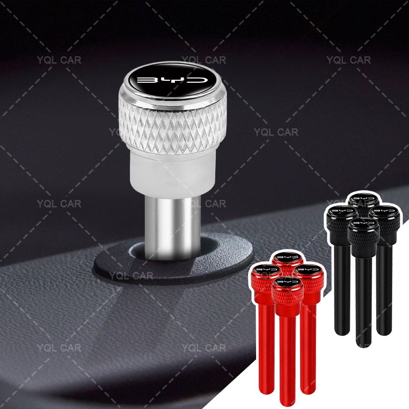 1/4pcs เกลียวประตูล็อครถลูกบิดภายในรถประตูดึงปุ่มสําหรับ BYD Atto 3 หยวน Plus F3 E6 F0 G3 I3 Ea1 เพล