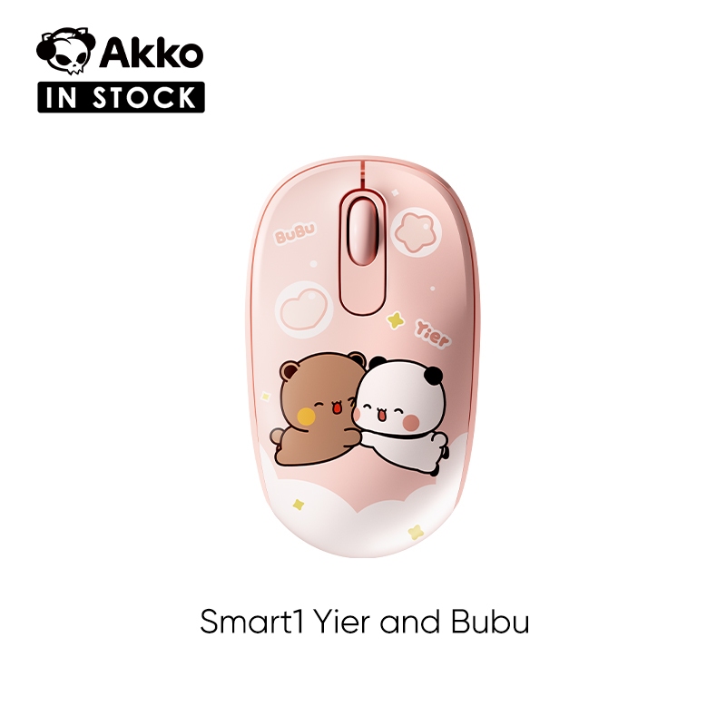 Akko Smart1 Yier และ Bubu เมาส์ไร้สาย 2.4G ปรับได้ 3 ระดับ DPI