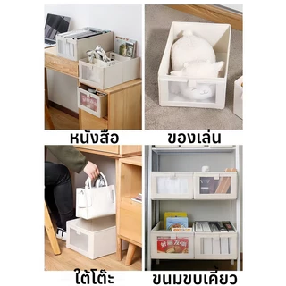 เครื่องจัดระเบียบตู้เสื้อผ้า กล่องเก็บเสื้อผ้าจากผ้าลินิน ภาชนะจัดเก็บเครื่องแต่งกาย พับได้ใช้ในตู้เสื้อผ้า ล้างน้ำได้สะอาดง่าย
