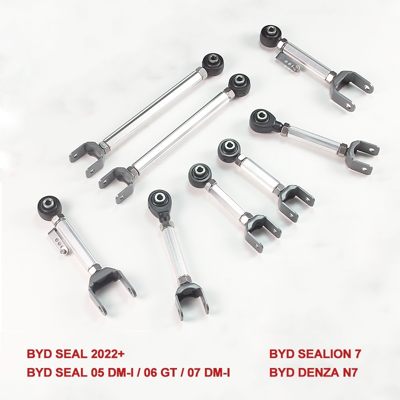 Adjustable Camber Kit BYD Seal 05 DM-I / 06 GT / 07 DMI / BYD Sealion 7 / BYD Denza N7 แคมเบอร์ปรับมุมล้อหลัง รุ่น ย ± 3° Aluminum Control Arm with Pillow Ball Joint