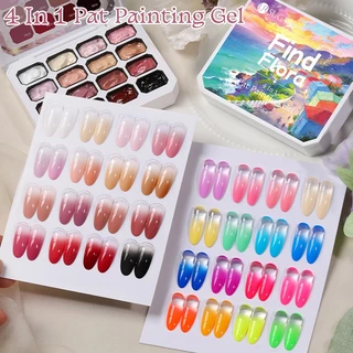 UR SUGAR 16 สีเล็บ Pat ภาพวาดเจล Quick Dry No-wipe เล็บภาพวาดเจลสี-Drawing เปลี่ยนสี Soak Off เจลเคลือบเงา