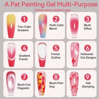 UR SUGAR 16 สีเล็บ Pat ภาพวาดเจล Quick Dry No-wipe เล็บภาพวาดเจลสี-Drawing เปลี่ยนสี Soak Off เจลเคลือบเงา