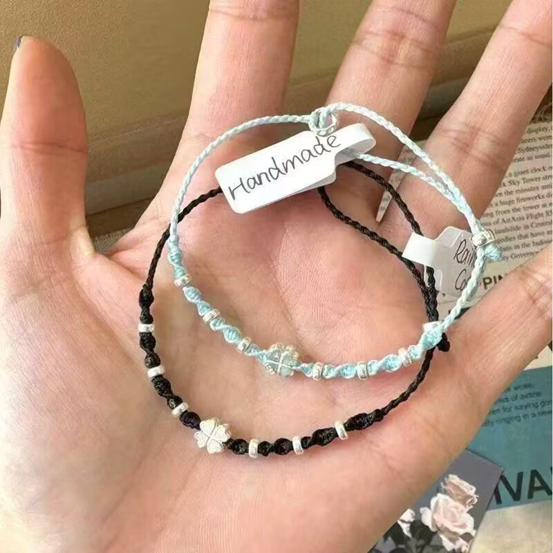 สร้อยข้อมือแฮนด์เมด ถักด้วยมือสำหรับผู้หญิง เป็นของขวัญวันเกิดที่สวยงาม