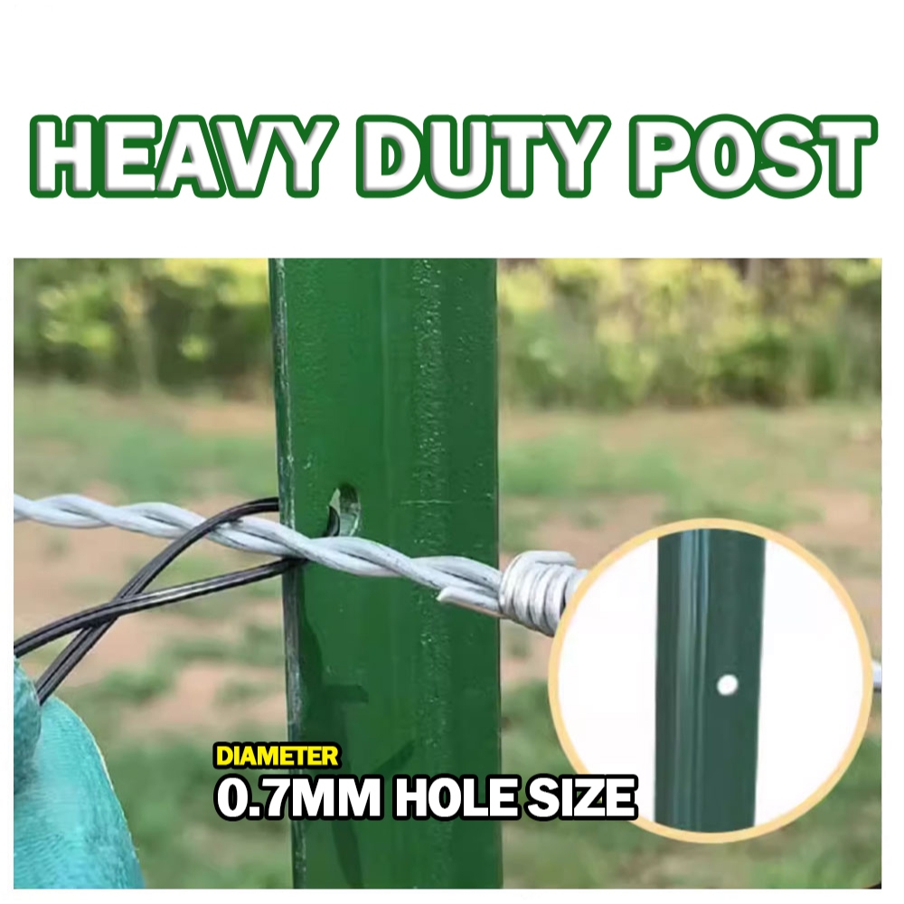 เสารั้วเหล็กหนา Y Post 1.8m ความสูง เสารั้วเหล็ก เสารั้วตาข่าย เสารั้วเหล็กหล่อสามเหลี่ยม เสาล้อมสวน - รูปที่ 5