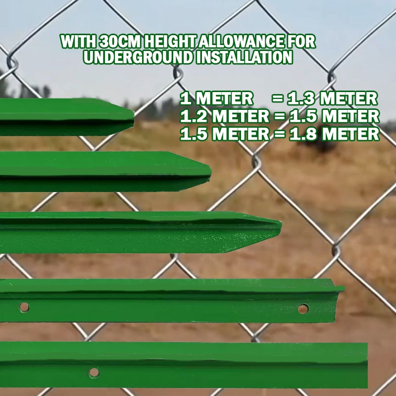 เสารั้วเหล็กหนา Y Post 1.8m ความสูง เสารั้วเหล็ก เสารั้วตาข่าย เสารั้วเหล็กหล่อสามเหลี่ยม เสาล้อมสวน - รูปที่ 4