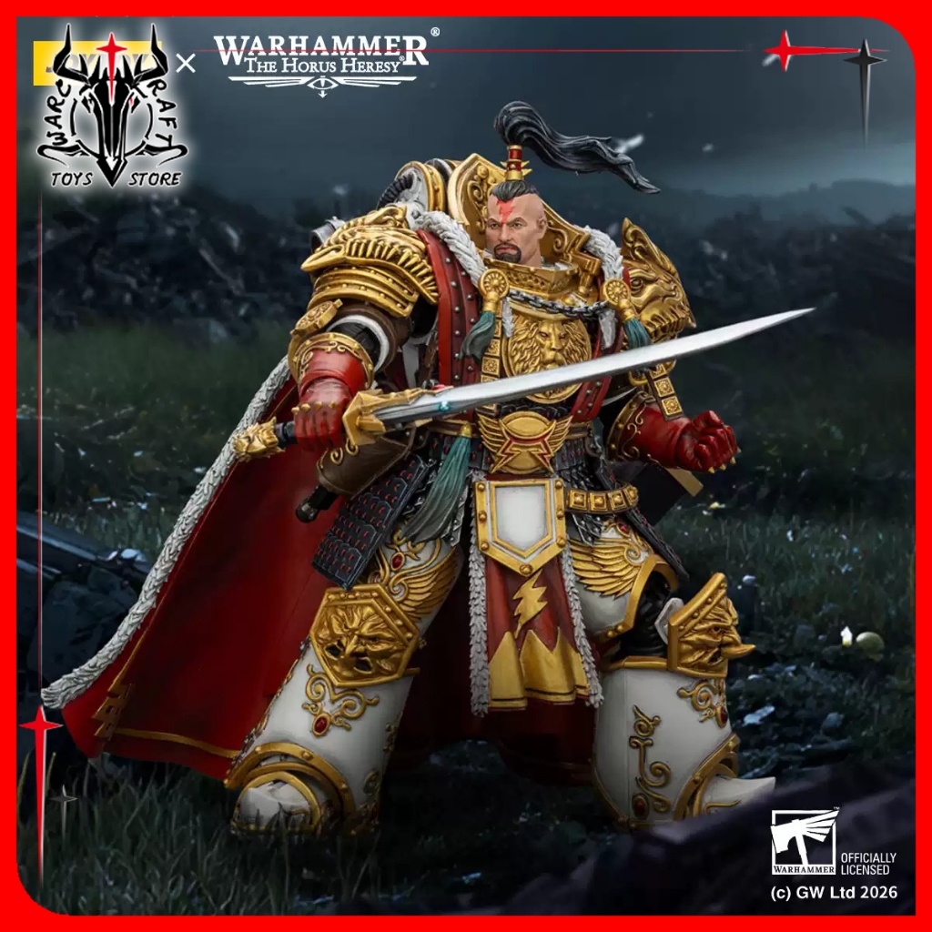 [มีในสต็อก] JOYTOY White Scars Jaghatai Khan Primarch of the Vth Legion 1/18 Action Figure