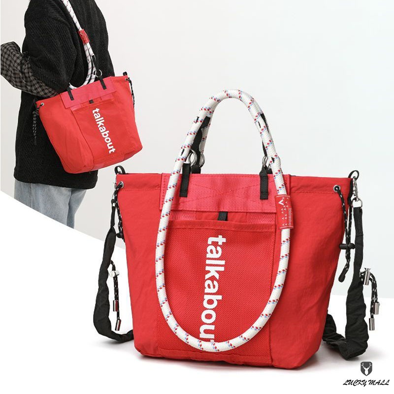 กระเป๋ากันน้ําทำจากไนลอน ใช้งานได้หลากหลาย พร้อมดีไซน์เป็น messenger bag และ tote bag
