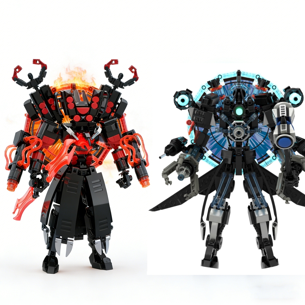ใหม่ Skibidis ห้องน้ํายักษ์ Titan TVman อัพเกรด Speakerman Building Blocks รูปของเล่นสําหรับไอเดียขอ