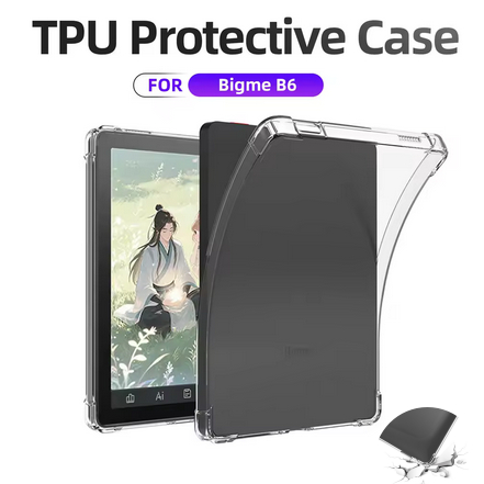 เคสใสสําหรับ Bigme B6 eReader Anti-Scratch กันกระแทก Slim Fit TPU โปร่งใสนุ่มสําหรับ Bigme B6 อุปกรณ
