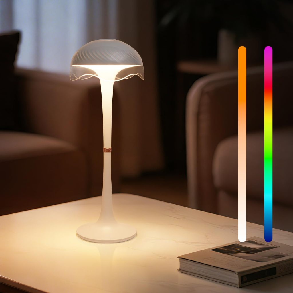 ไฟกลางคืนแบบสัมผัสแบบชาร์จไฟบรรยากาศ RGB เหมาะสําหรับห้องนอนห้องศึกษา