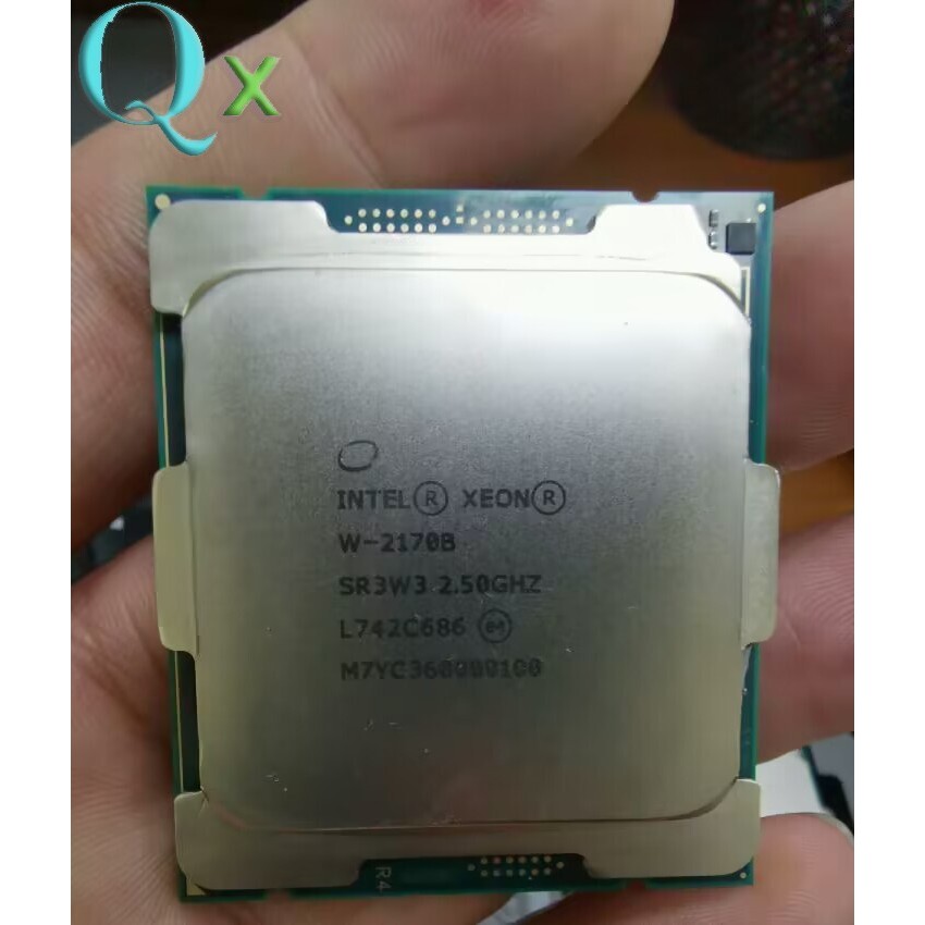 Upgrade Gaming CPU Xeon W-2170B LGA2066 CPU โปรเซสเซอร์ 14 แกน 28 เกลียว 2.5GHz SR3W3 C422 สําหรับ X