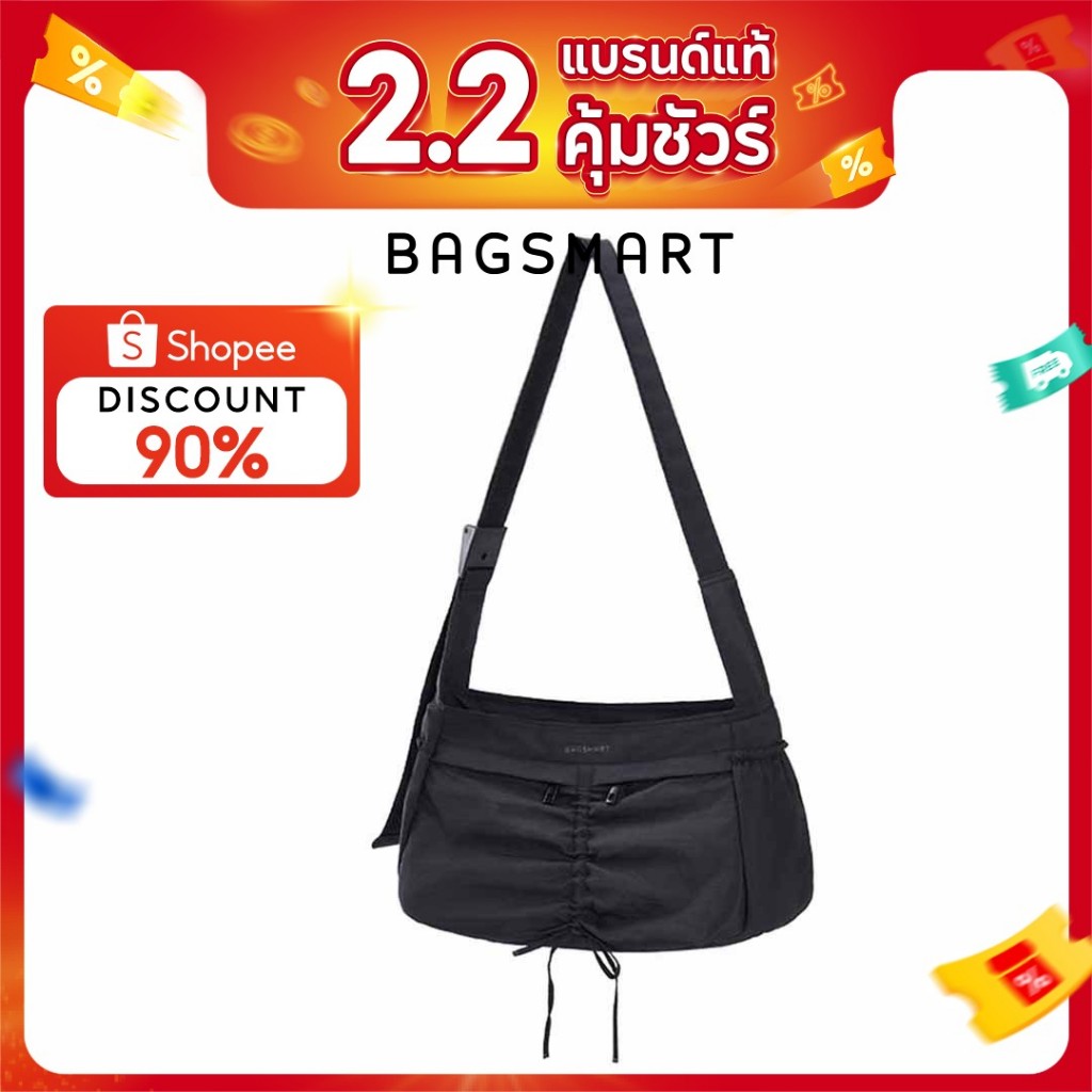 BAGSMART กระเป๋าสะพายความจุขนาดใหญ่ สายคล้องไหล่ปรับได้ crossbody bagกระเป๋าสะพาย กระเป๋าสะพายเดี่ยว