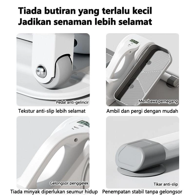 GUGUHOME เครื่องเดินวงรีออกกำลังกายขนาดกะทัดรัด thumbnail 6