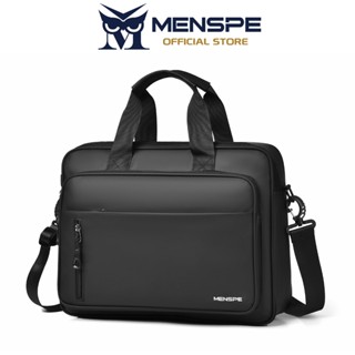 MENSPE กระเป๋าสะพายธุรกิจความจุขนาดใหญ่พิเศษ 15.6 นิ้วกระเป๋…