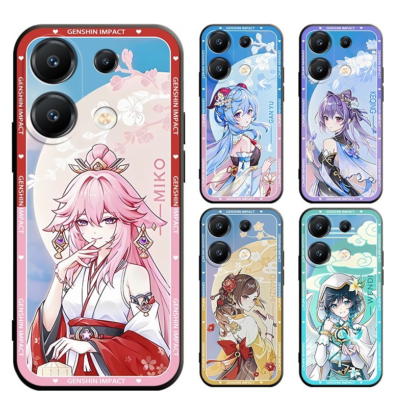 Xiaomi POCO F7 Pro F7 Ultra POCO M7 Pro C75 F6 F6 F5 F5 PRO Genshin Impact Casing Soft Case Cover