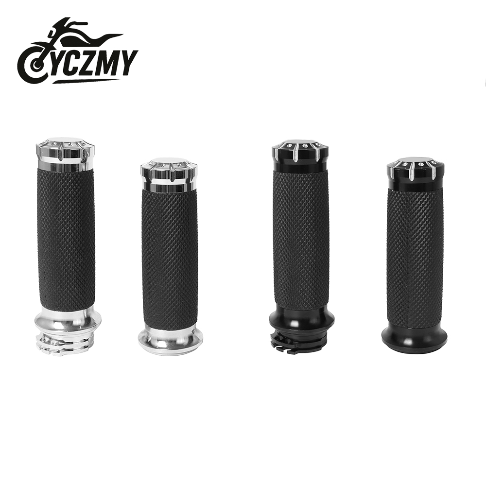 สําหรับ Harley 25 มม.1 รถจักรยานยนต์ Handlebar Grips สําหรับ Sportster XL883 XL1200 Touring Dyna Softail Road King สีดํา ราคา ถูกที่สุด ดีลบีเคเค แกลเลอรีภาพที่ 7
