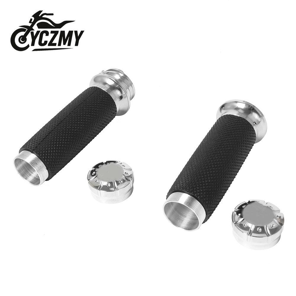 สําหรับ Harley 25 มม.1 รถจักรยานยนต์ Handlebar Grips สําหรับ Sportster XL883 XL1200 Touring Dyna Softail Road King สีดํา ราคา ถูกที่สุด ดีลบีเคเค แกลเลอรีภาพที่ 8