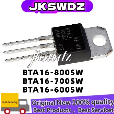 5PCS ใหม่ BTA16 BTA16-800SW BTA16 800SW BTA16-700SW BTA16 700SW BTA16-600SW BTA16 600SW TO-220