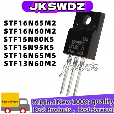 5PCS ใหม่ STF13N60M2 STF15N95K5 STF15N80K5 STF16N60M2 STF16N65M2 STF16N65M5 15N5 16N65M5 16N65M2 16N