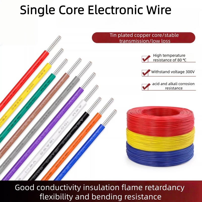 American Standard 1007 Single-Core Hard Copper Conductor เป็นมิตรกับสิ่งแวดล้อมดีบุกลวดทองแดงสายสัญญ