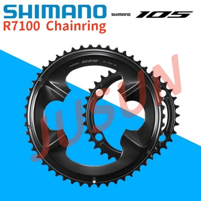Shimano 105 R7100 12 สปีด Chainring 50-34T/52-36T สำหรับ R7100/R8100 12S จักรยาน BCD110 Original