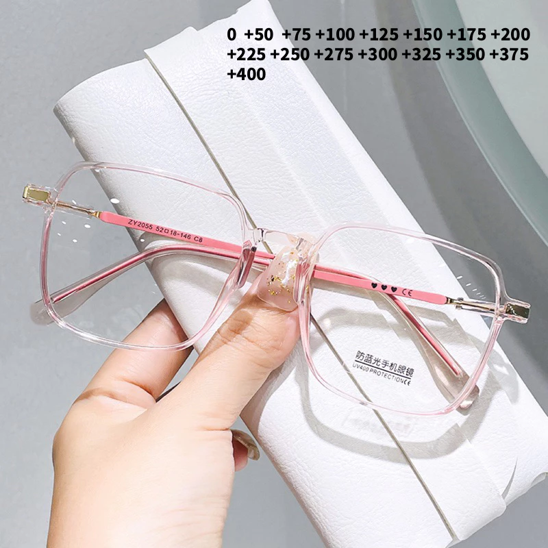 แว่นสายตายาว กรองแสงสีฟ้า +50 ถึง +400 รุ่น 2055 กรองแสงคอมมือถือ