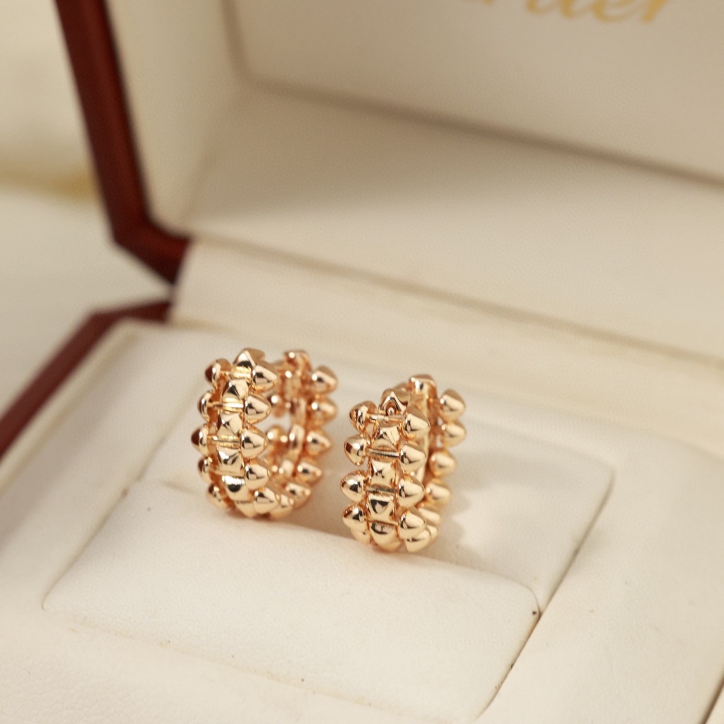 ต่างหูทองคำ 18K AU750 เพชรสุดหรู ดีไซน์เฉพาะ เหมาะเป็นของขวัญ