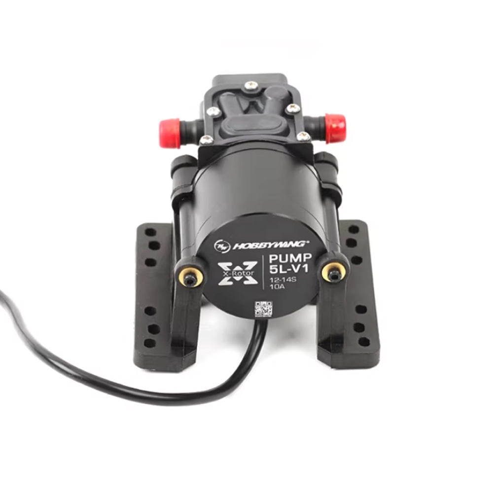 Hobbywing Combo ปั๊ม 5L ปั๊มน้ําแบบไม่มีแปรง 10A 14S V1 Sprayer ปั๊มไดอะแฟรมสําหรับพืชการเกษตร UAV D