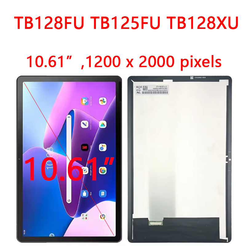 สําหรับLenovo Xiaoxin Pad 2022 M10 Plus (3rd Gen) P12 แท็บเล็ตTB128FU TB125FU TB128XUจอแสดงผลLCD Touch Screen Digitizerแก้ว