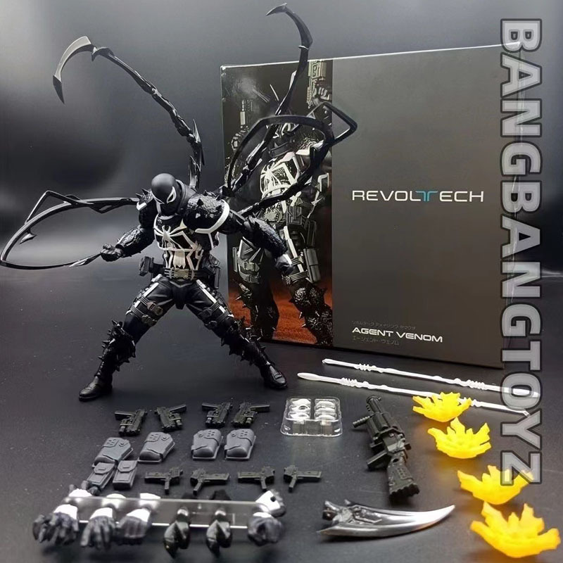 อะนิเมะของเล่น Agent Anti Venom Action Figure Kaiyodo ตุ๊กตา Pvc Movable Collection Eddie Brock Ko ของเล่น Gfit