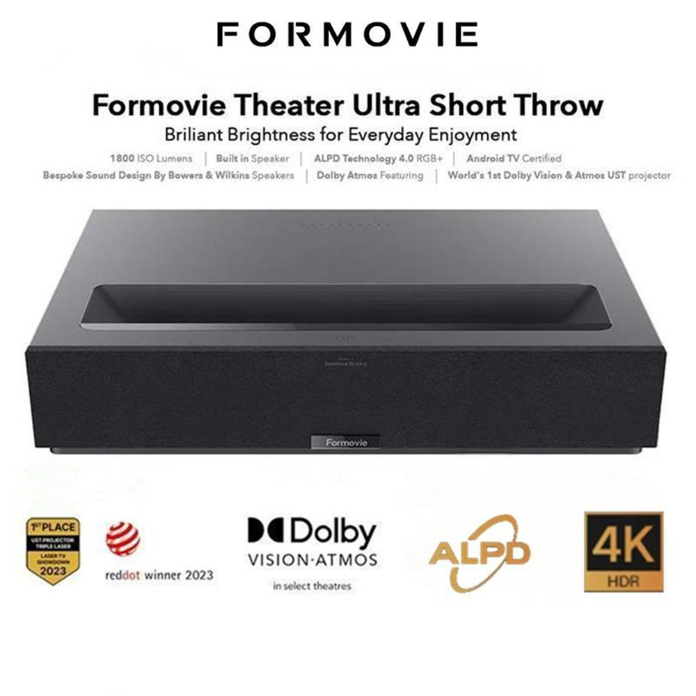 Formovie THEATER Ultra Short Throw 4K Triple Color Laser Projector | 2800 แอนซี ลูเมน
